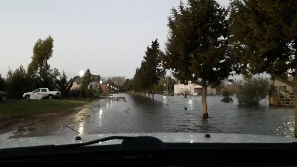 Así fue la sudestada en Carmen de Patagones