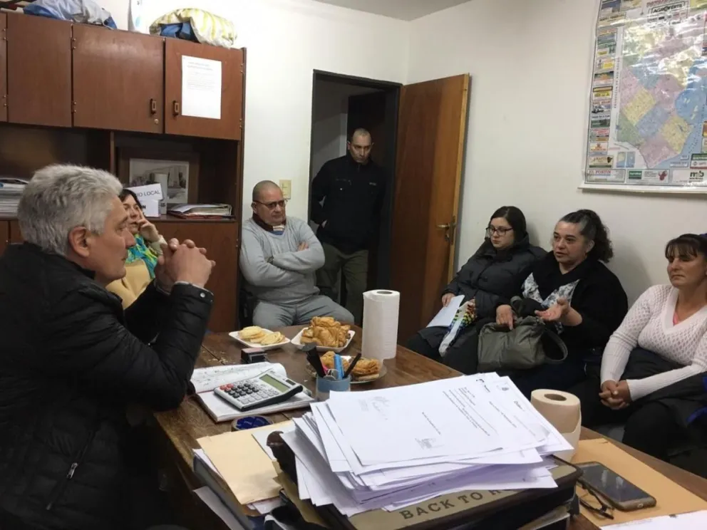 Recorrida de obras y reunión con instituciones de Pradere