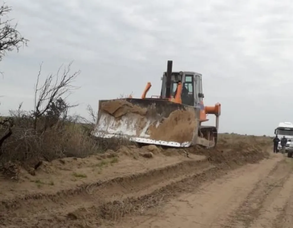 Mantenimiento de caminos rurales en el Distrito