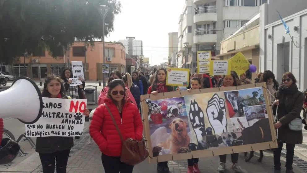 Realizaron una marcha contra el maltrato animal