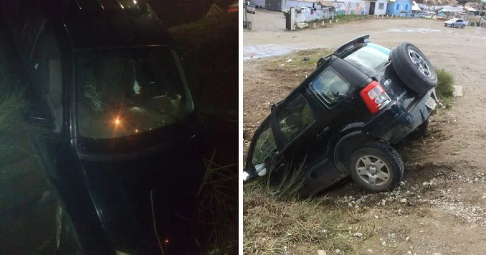 Bariloche: Abandonaron un vehículo en un zanjón