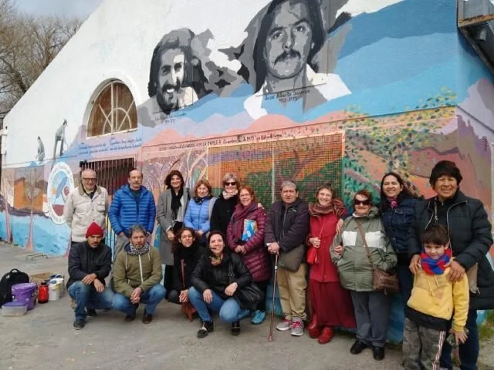 Terminaron los murales de vecinos asesinados por la Triple A