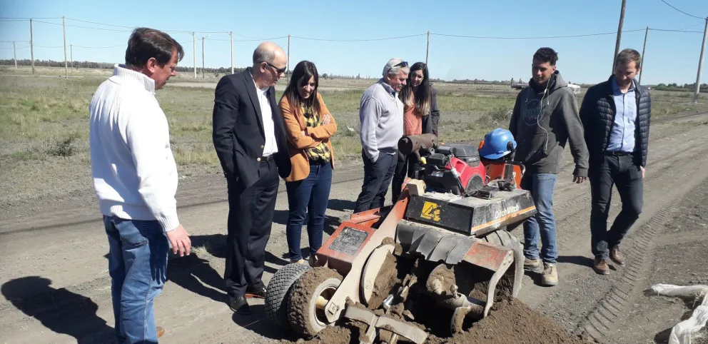 Avanzan la obra de servicios para el Loteo Los Eucaliptos