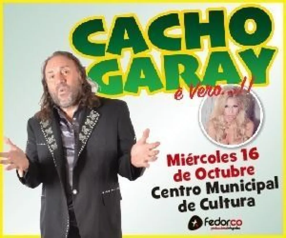 Cacho Garay trae su espectáculo a Viedma