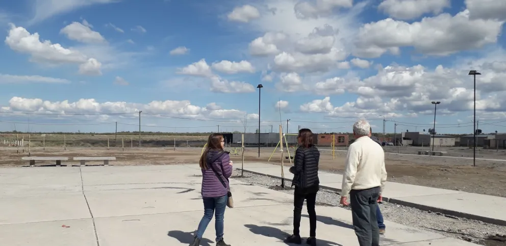 Está terminada la plaza del barrio 22 de Abril