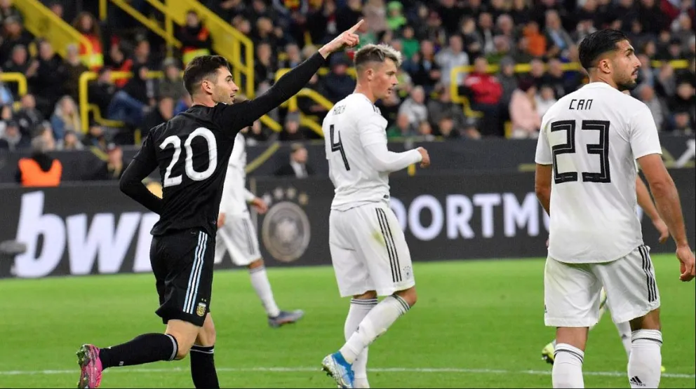 Argentina igualó con Alemania en Dortmund