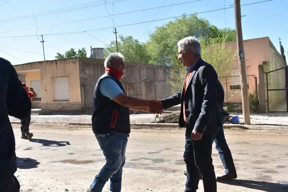 Recorrida oficial por la obra del bulevar Celedonio Miguel