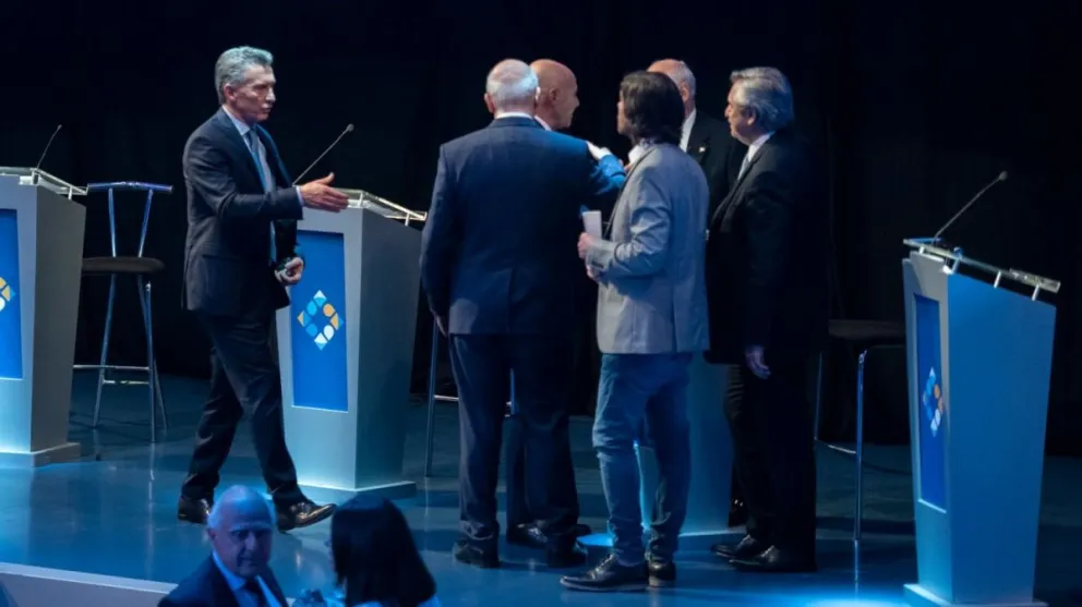 El debate presidencial en fotos