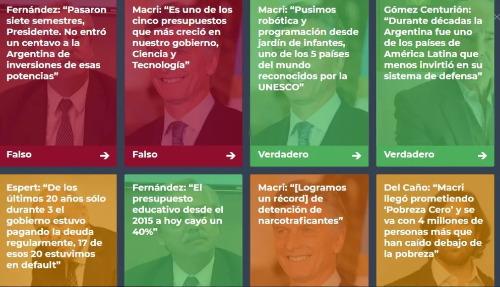 Frases falsas y verdaderas de los candidatos presidenciales
