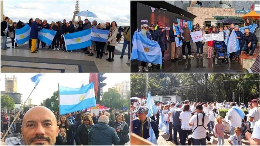 Argentinos en el exterior replicaron el “Sí, se puede"