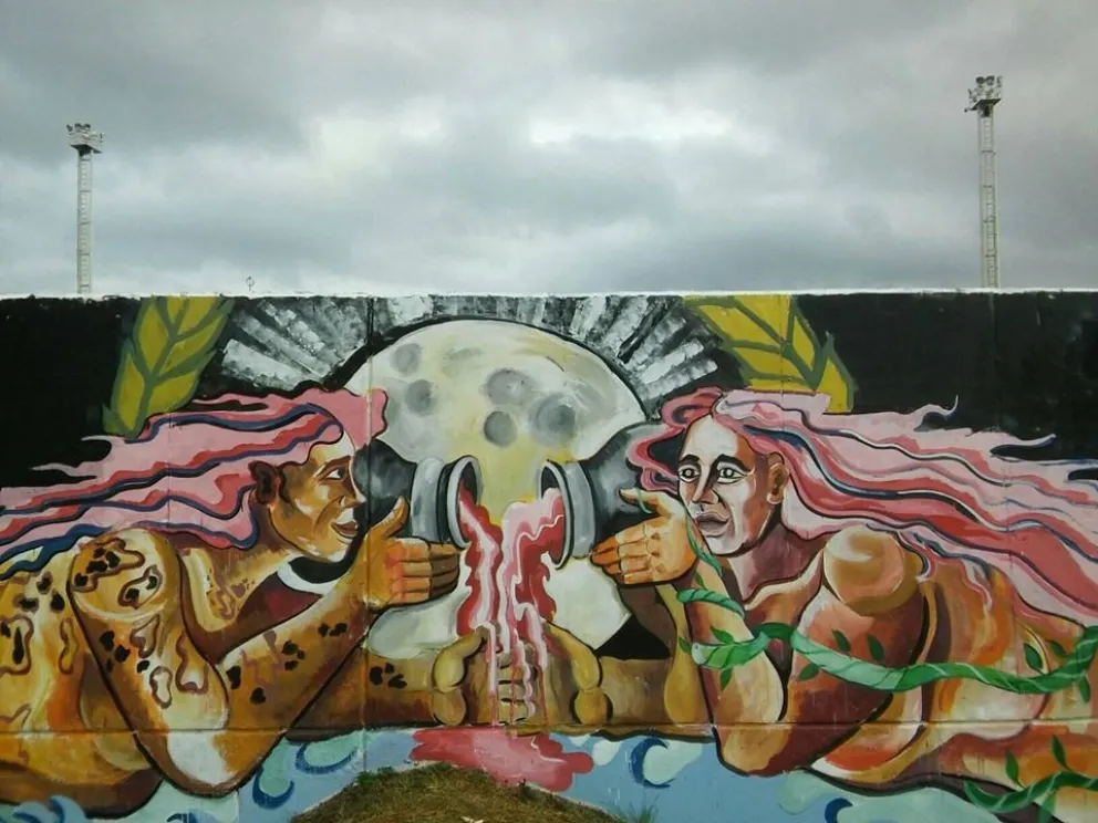 Artista viedmense participó del Mural Más Grande del Mundo