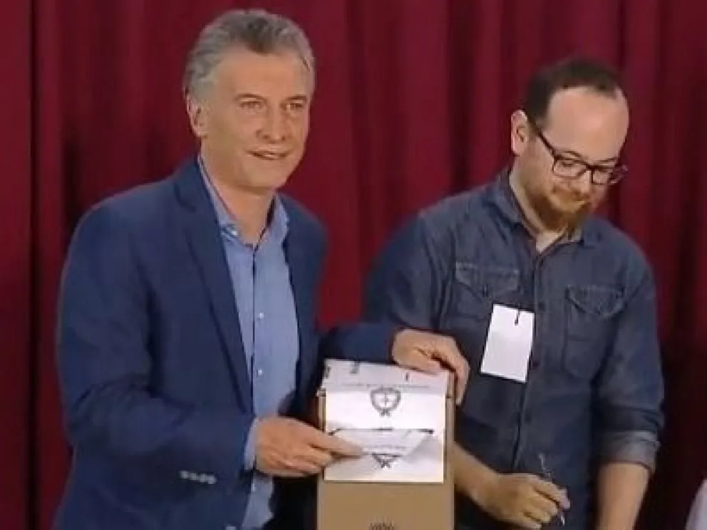 Votó el presidente argentino Mauricio Macri