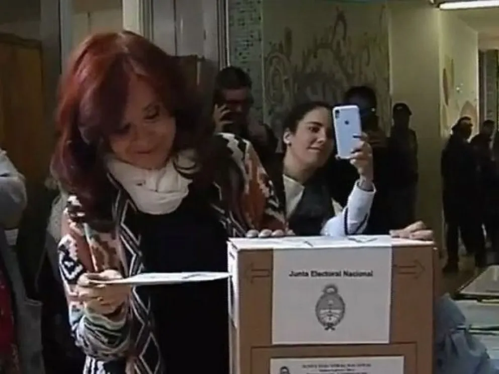 Votó Cristina Kirchner en Santa Cruz