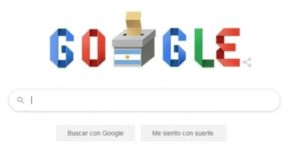 Google celebra la jornada electoral con un doodle