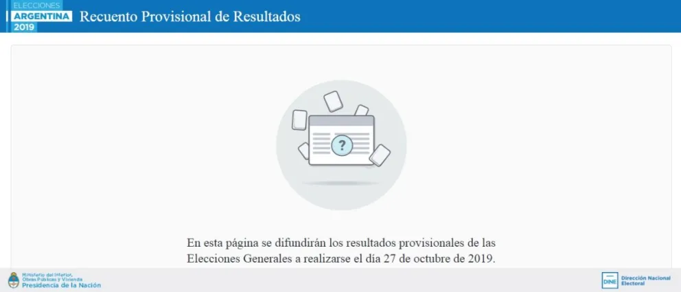 Difunden el sitio donde se conocerán los resultados provisorios