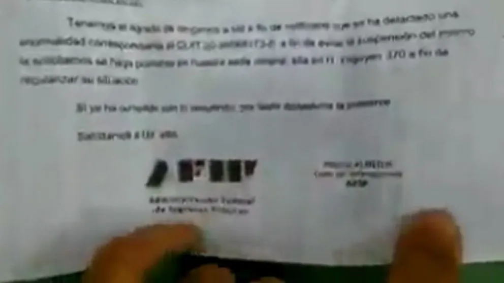 AFIP advierte sobre una estafa a través de una carta en su nombre