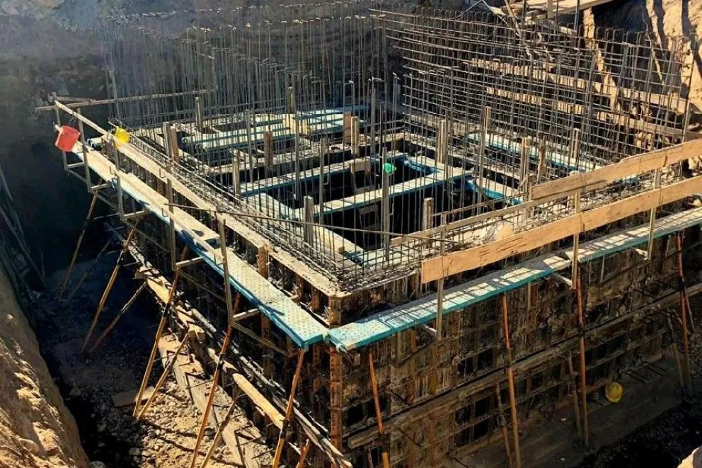 50 por ciento de avance para la planta cloacal de Las Grutas
