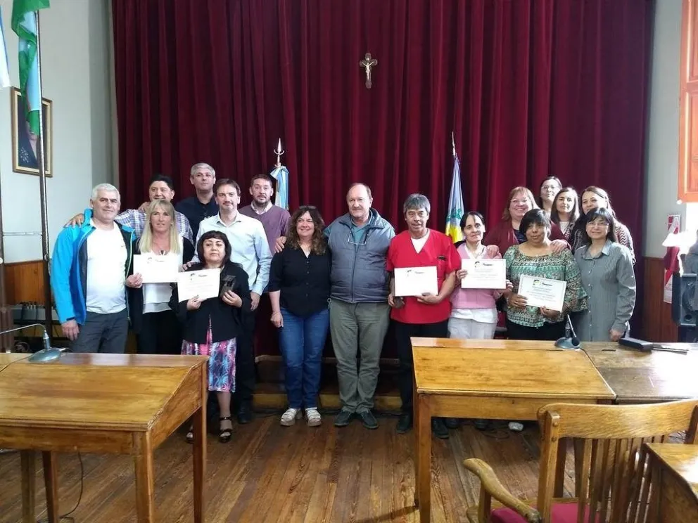 Reconocimiento a empleados municipales de Patagones