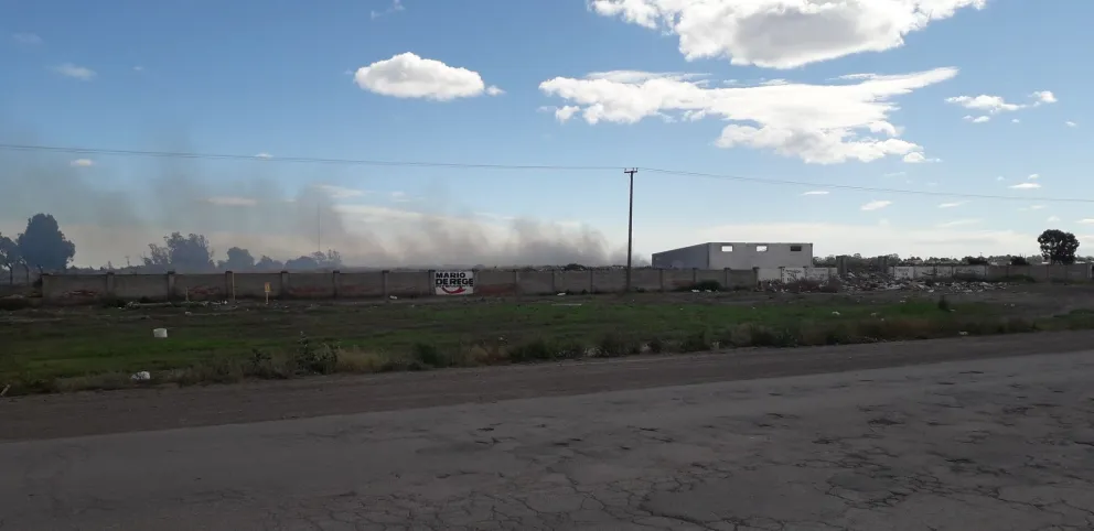 Volvió el fuego y el humo al ex pre basural