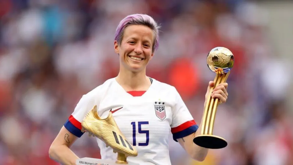 Megan Rapinoe, ganadora del Balón de Oro femenino