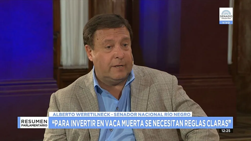 Weretilneck: “Necesitamos una ley para blindar Vaca Muerta”
