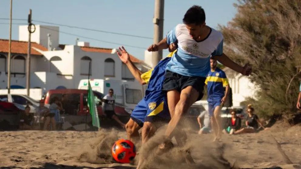 Se abrió la acción en el fútbol playa