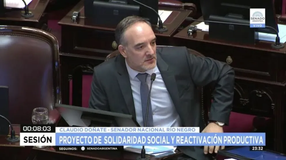 Doñate y García Larraburu criticaron al macrismo en el Senado