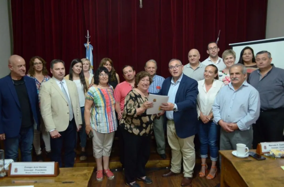 Reconocimiento para Olga Campetella
