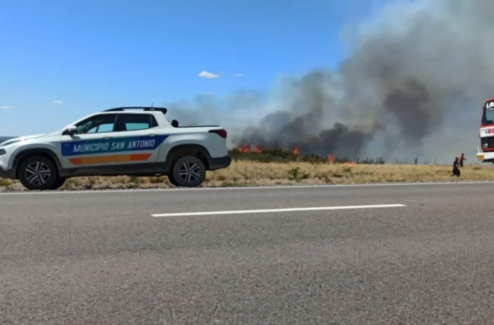 Informan que el incendio cerca de Las Grutas está contenido