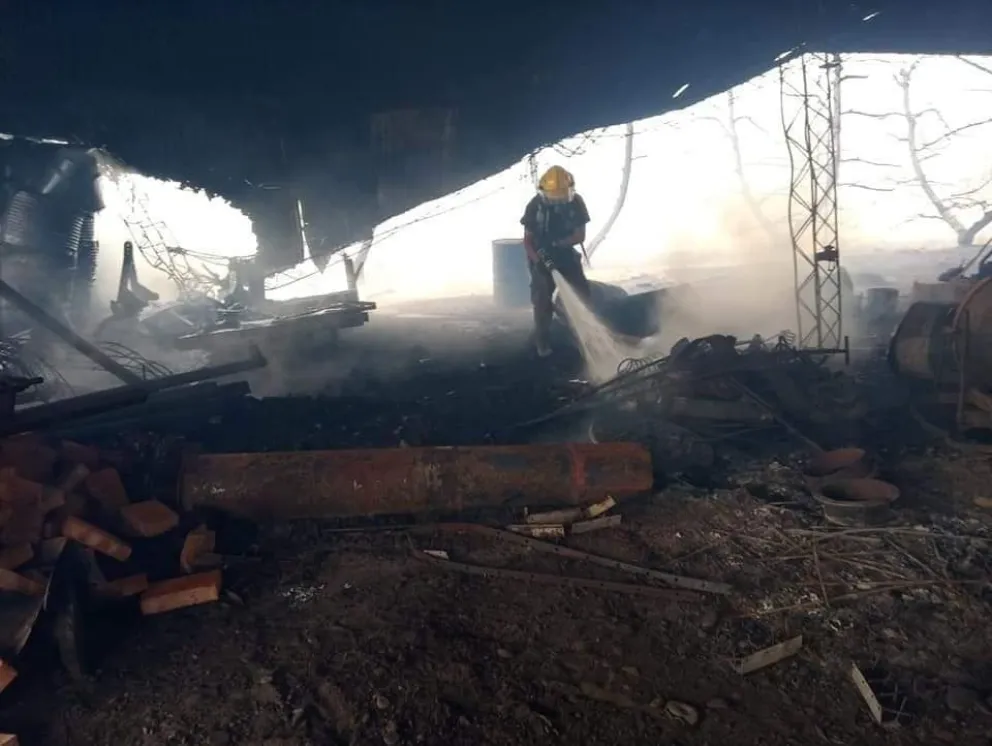 Impresionante incendio consumió 43 hectáreas en Allen