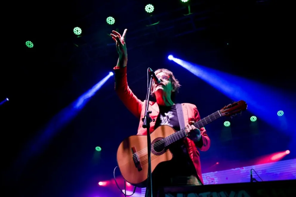 Manuel Espinosa en la "Fiesta del Mar y el Acampante"