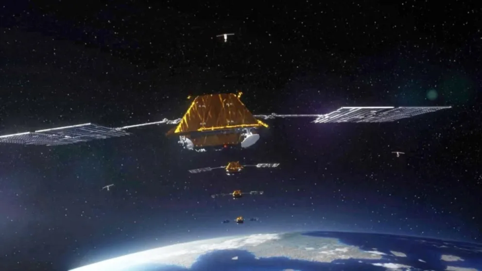 El “tren espacial” atravesó el cielo argentino