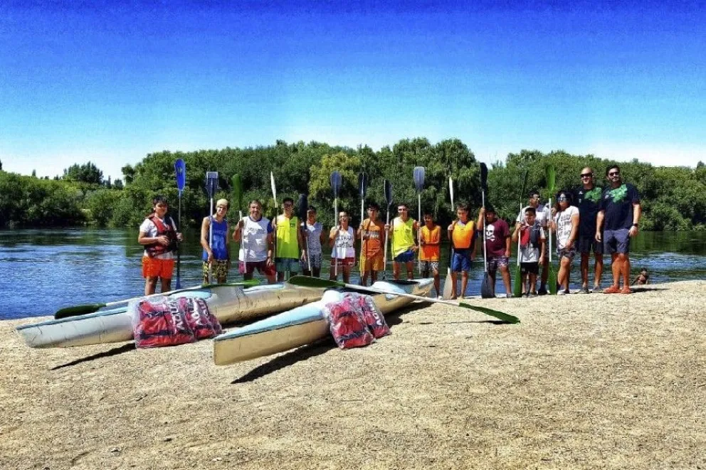 El canotaje rionegrino se fortalece en Ingeniero Huergo