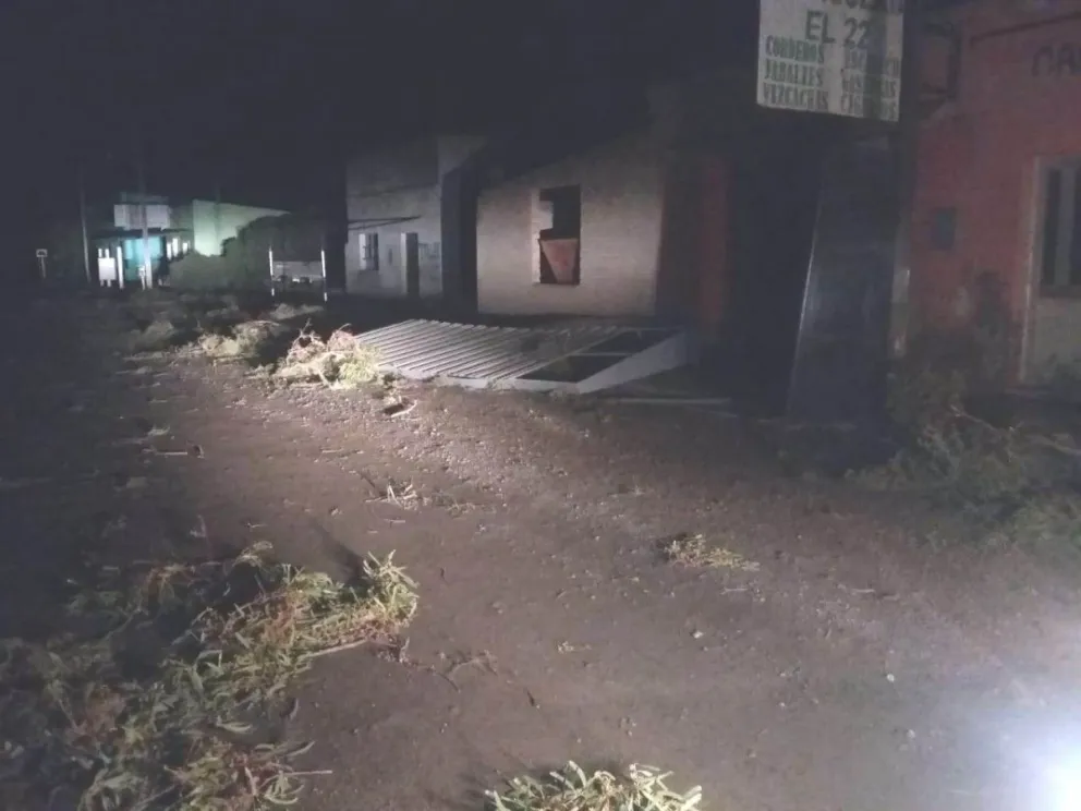 Una cola de tornado afectó San Blas, Los Pocitos y Casas