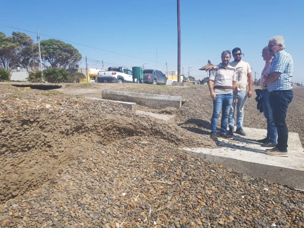 Recorrida oficial tras el temporal en San Blas