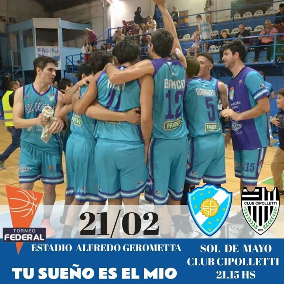 Sol recibe a Cipolletti