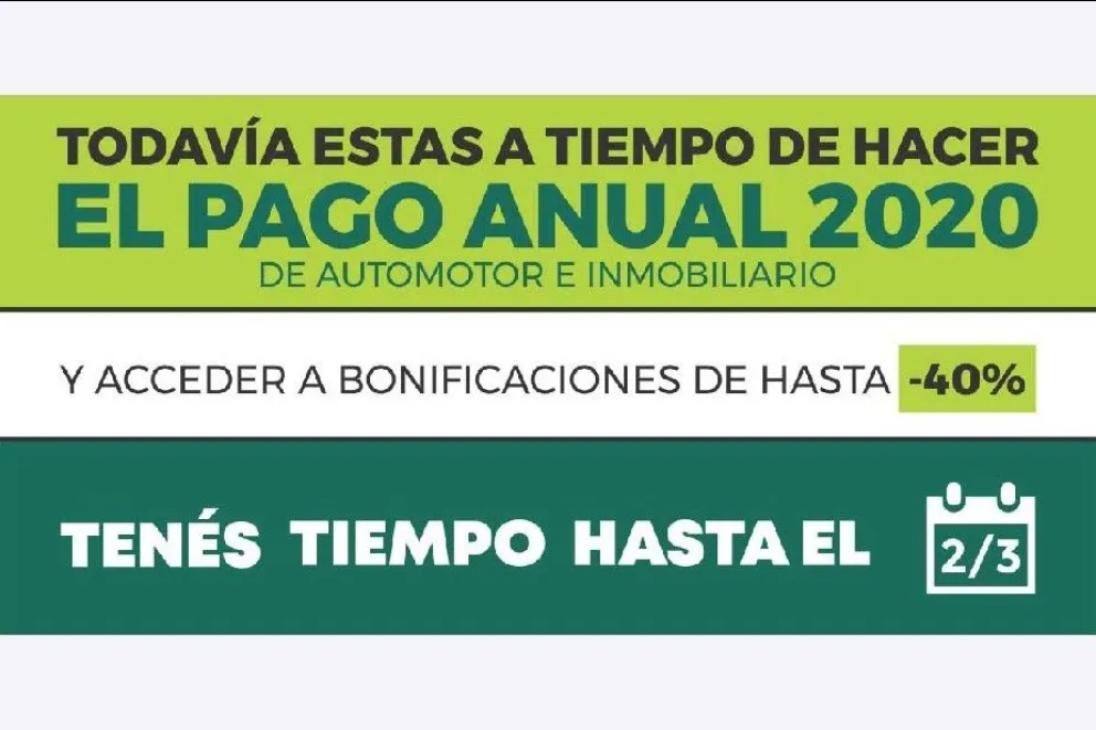 Últimos días para hacer el Pago Anual 2020