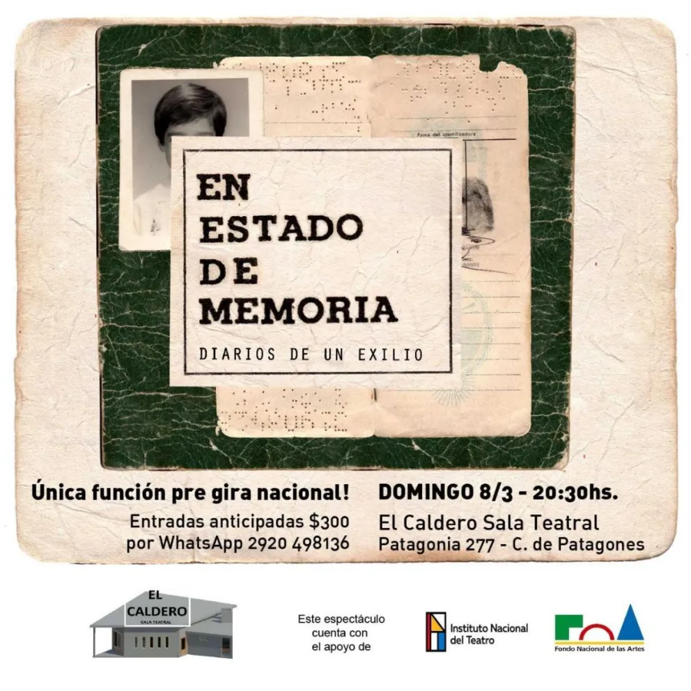 "En estado de memoria, diarios de un exilio"
