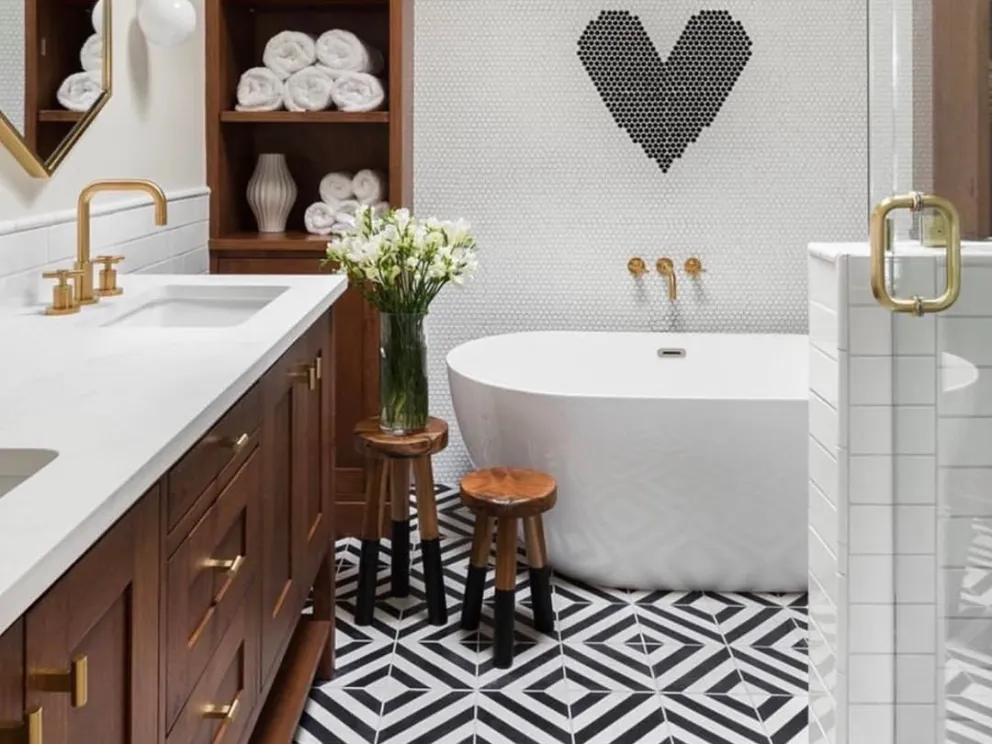 Suelos inspiradores y con mucho estilo para el baño