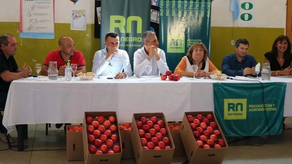 Alumnos de Viedma recibieron la primera entrega de frutas frescas