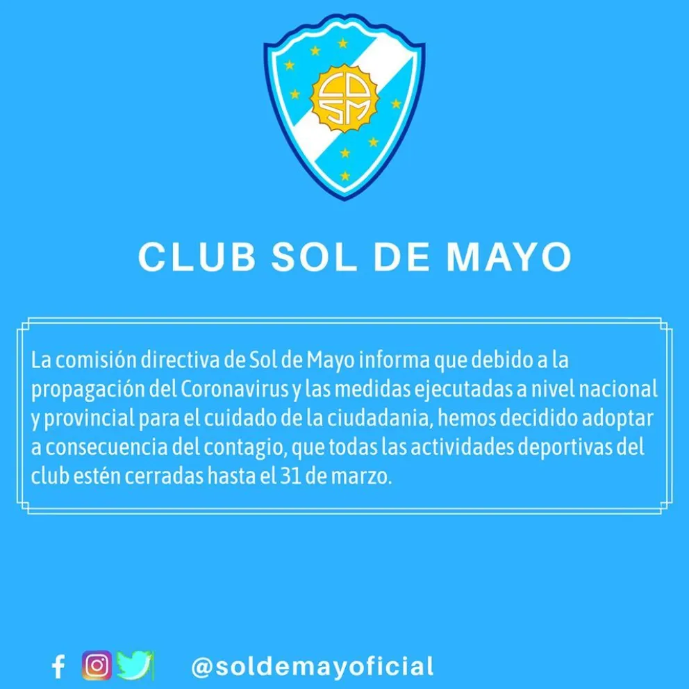 Sin actividad en los clubes