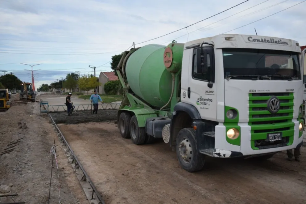 Buen avance en la obra del Boulevard Moreno