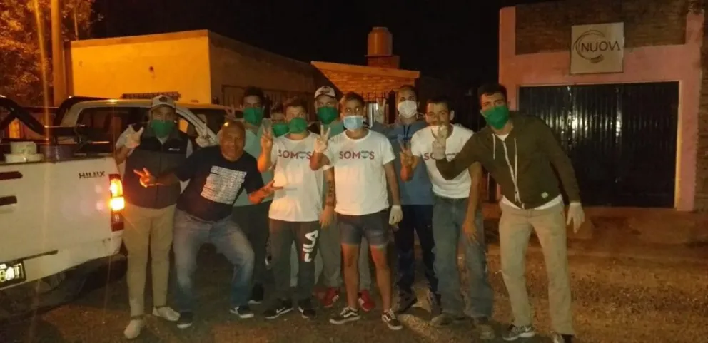 Actividad solidaria en barrios de Carmen de Patagones