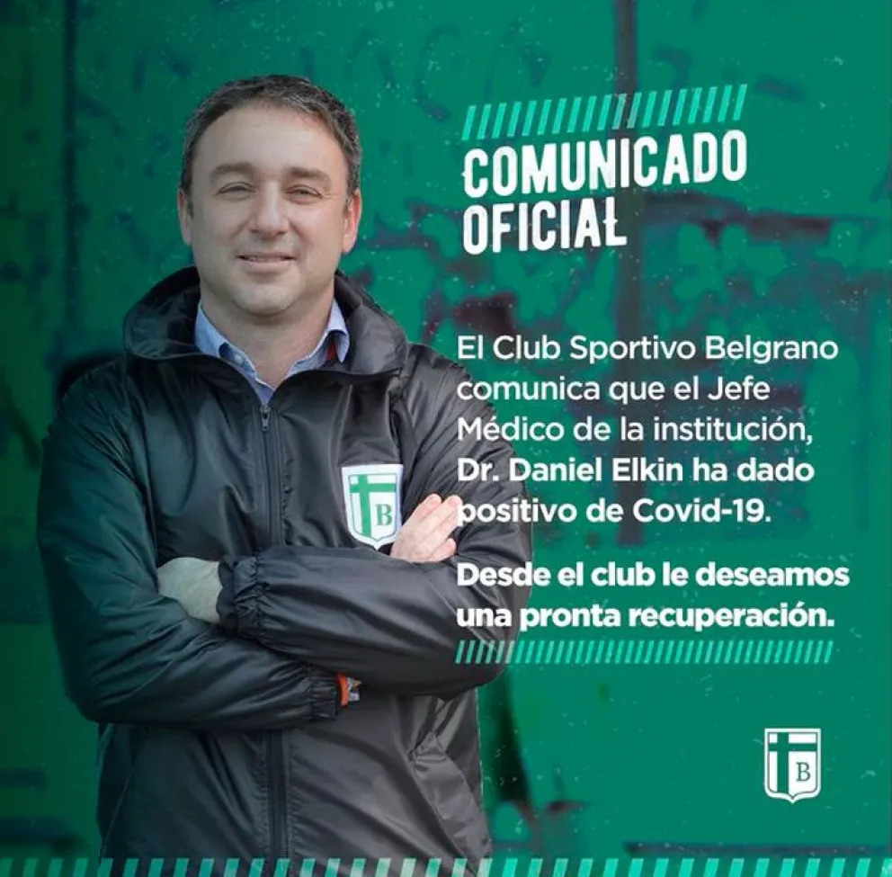 Primer caso de coronavirus en el fútbol argentino