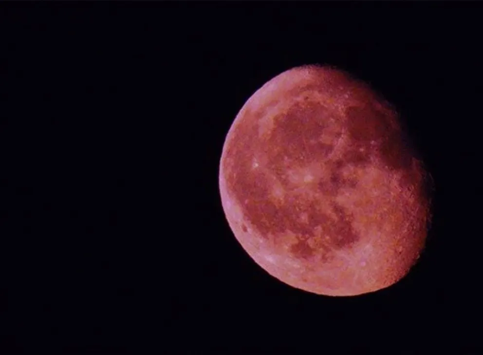 La Superluna se pudo ver desde Viedma