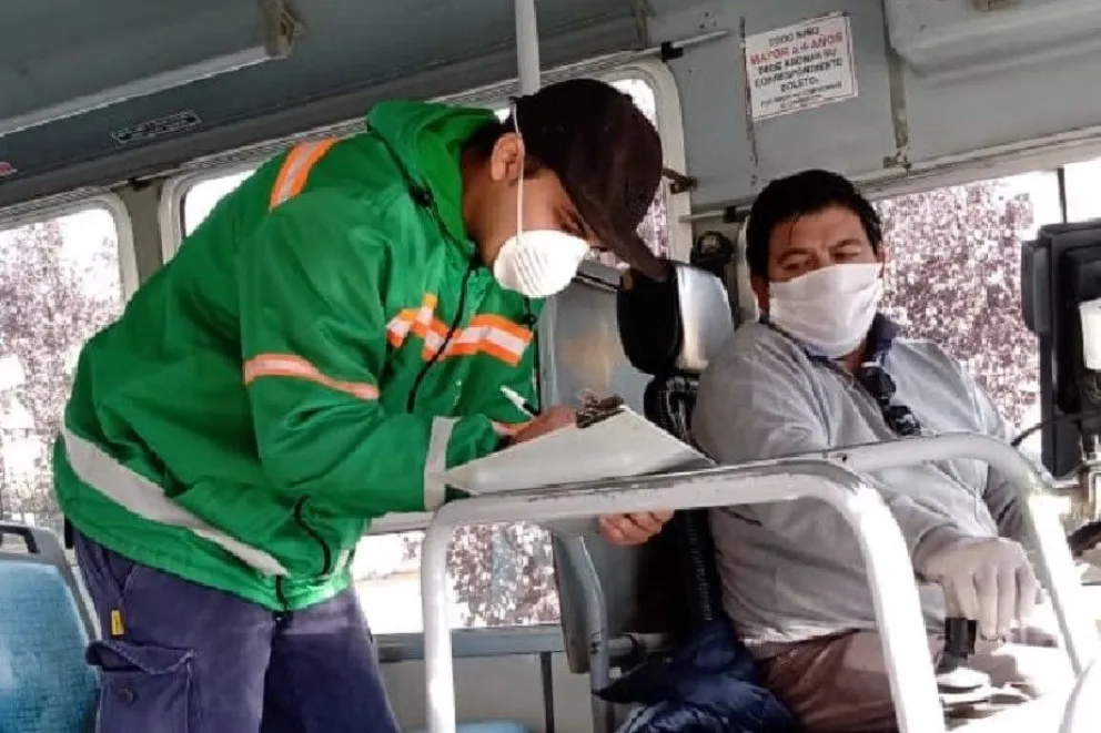 Verifican las medidas sanitarias en transportes