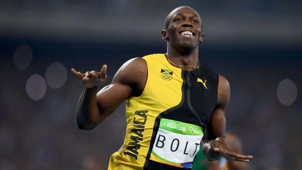 El "distanciamiento social" de Usain Bolt