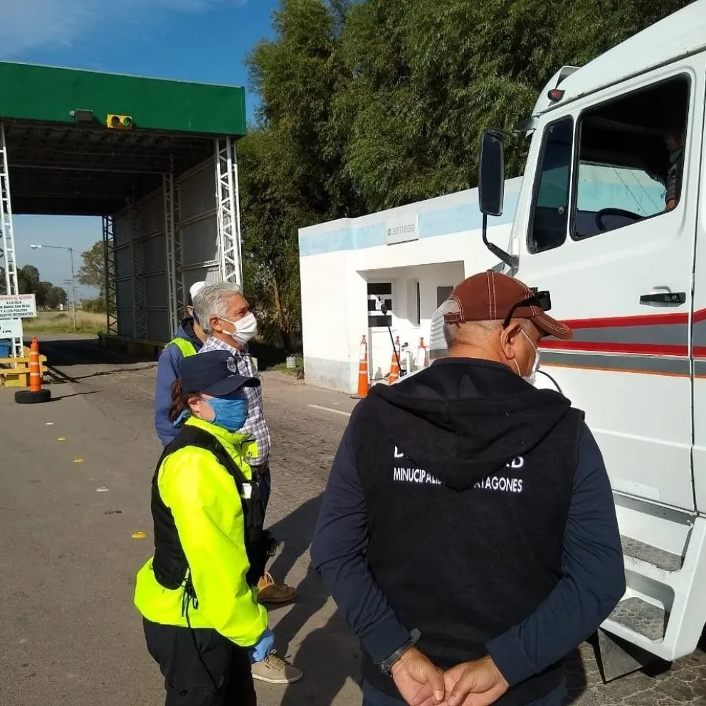 Supervisaron los controles de acceso a Patagones