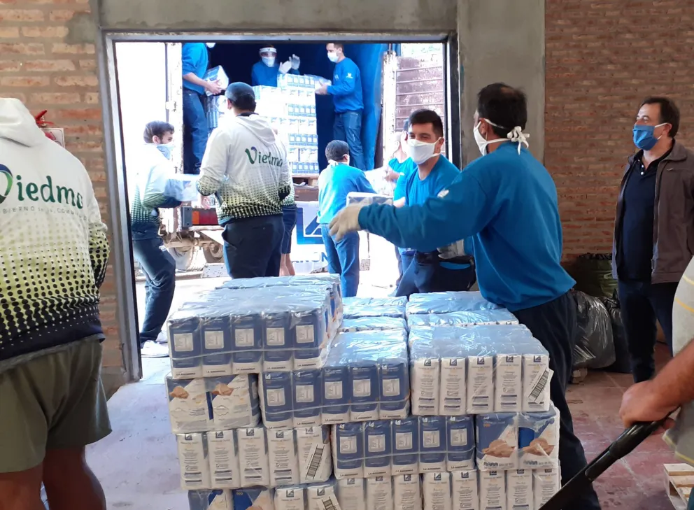 La Anónima donó 15 tonelas de mercadería, que serán distribuidas por la Municipalidad