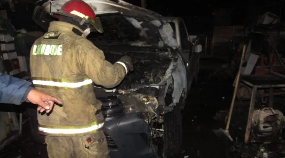 Lamarque: Se incendió el galpón de la Cooperativa de Aguas